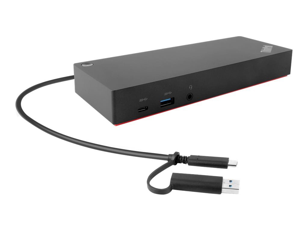 Thumbnail 3 of 5 for Lenovo ThinkPad Hybrid USB-C with USB-A Dock - docking station - USB-C - 2 x HDMI, 2 x DP - 1GbE