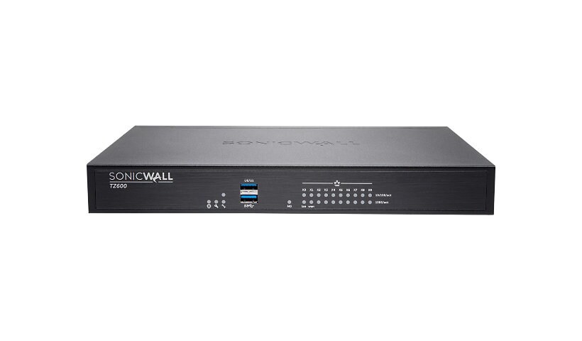 SonicWall TZ600 - security appliance - with 3 years SonicWALL Advanced Gate