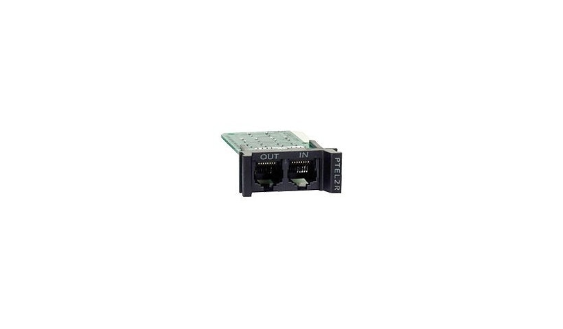 APC by Schneider Electric Replaceable, Rackmount, 1U, 2 Line Telco Surge Protection Module