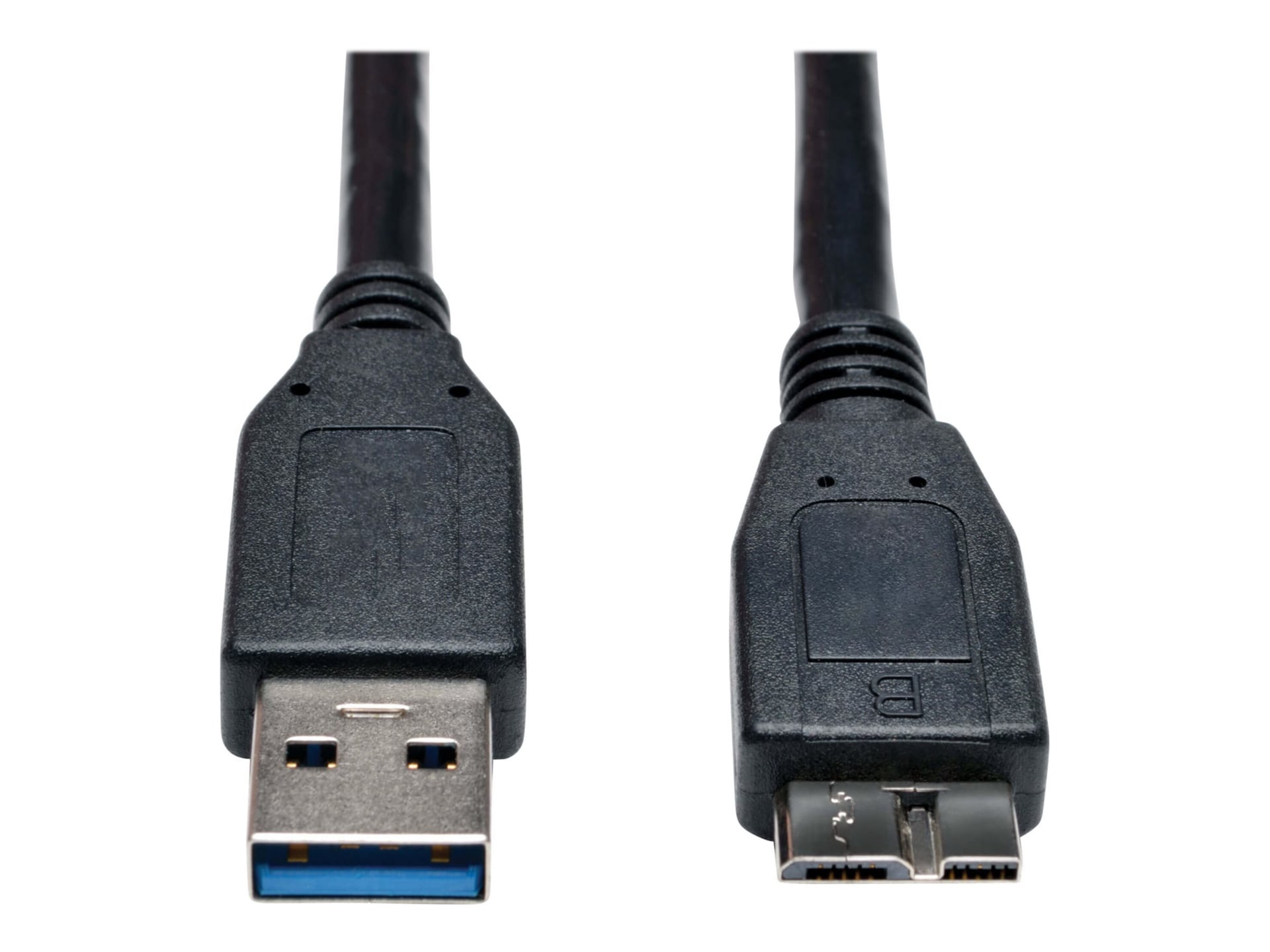 Eaton Tripp Lite Series USB 3.0 SuperSpeed Device Cable (A to Micro-B M/M) Black, 3 ft. (0,91 m) - USB cable - Micro-USB