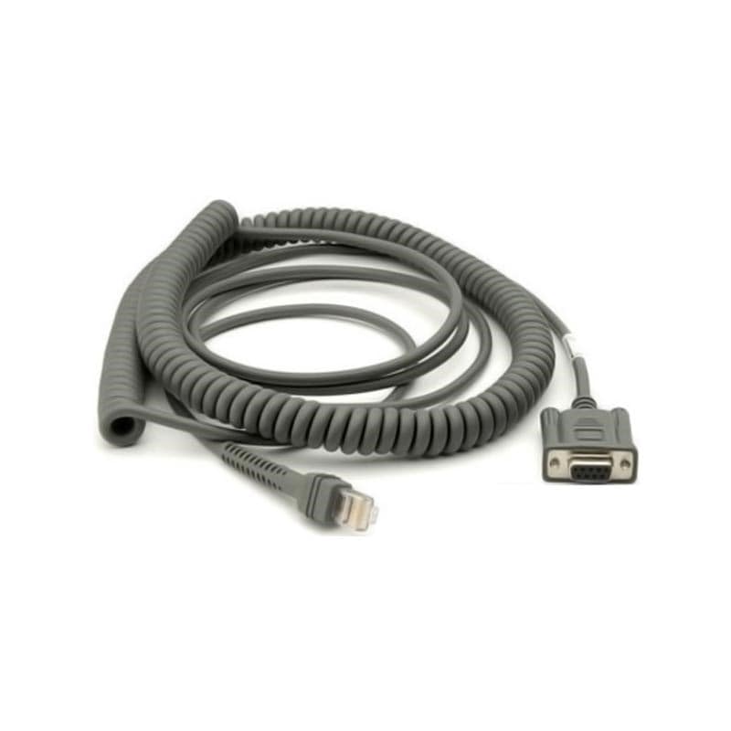 Zebra NCR 7448 7' Coiled RS232 Cable