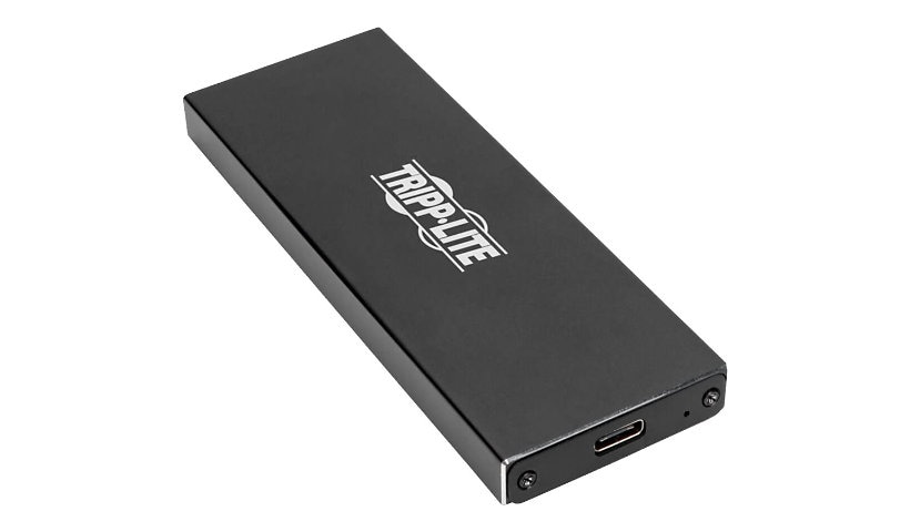 Tripp Lite USB 3.1 Gen 2 (10 Gbps) USB-C to M.2 NGFF SATA SSD (B-Key) Enclosure Adapter with UASP Support - storage