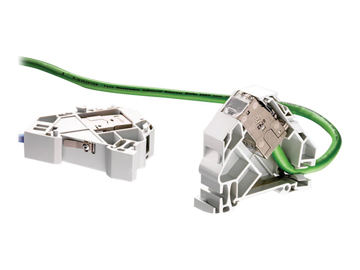 CommScope keystone jack DIN rail mounting adapter