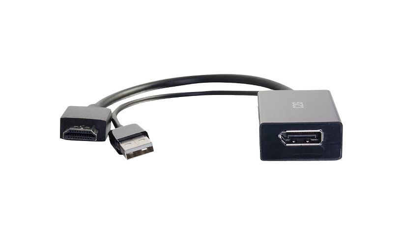 C2G 4K HDMI to DisplayPort Adapter - HDMI to DP Active Video Adapter - M/F - video converter - black