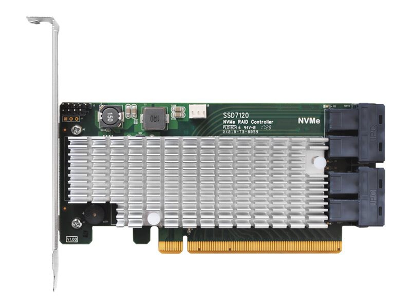 HighPoint SSD7120 - storage controller (RAID) - U.2 NVMe - PCIe 3.0 x16