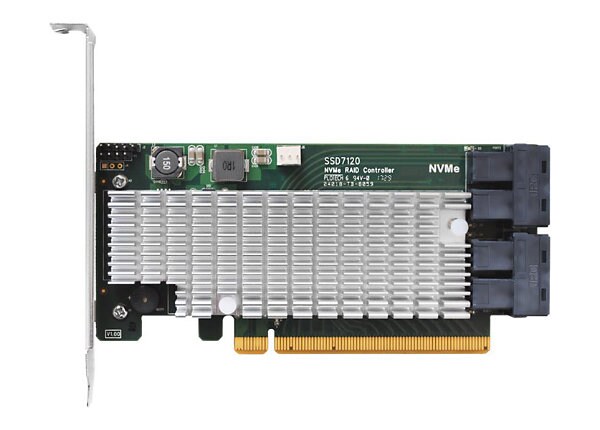 HighPoint SSD7120 - storage controller (RAID) - U.2 NVMe - PCIe 3.0 x16