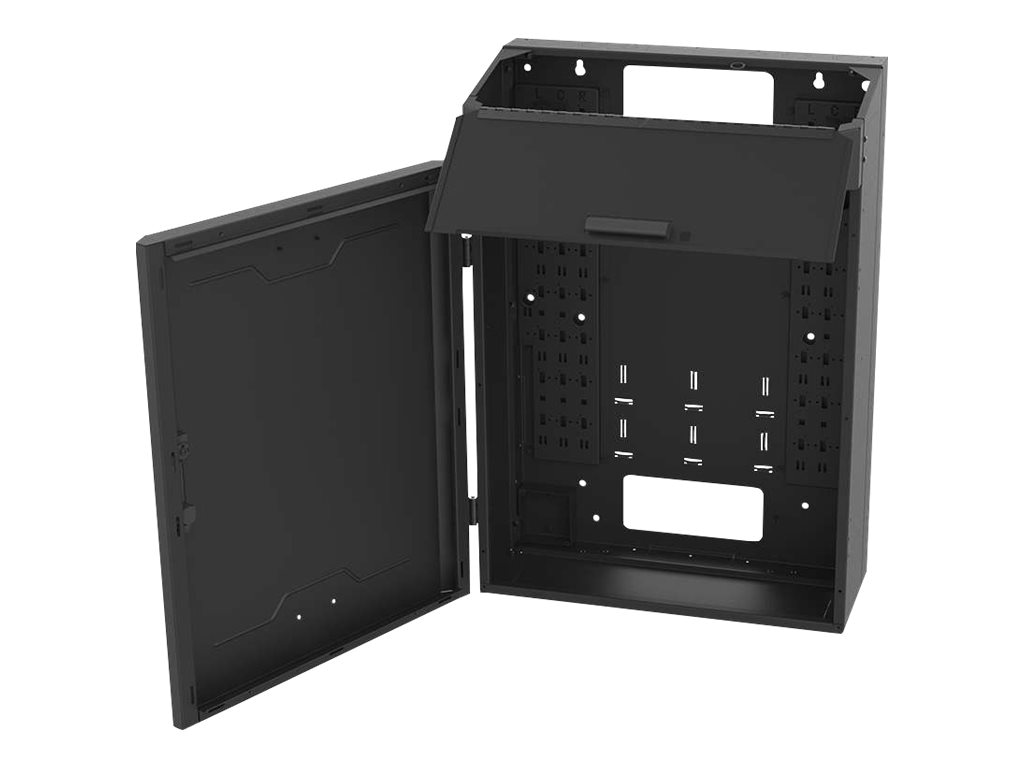 Legrand 8RU Vertical Wall-Mount Cabinet with Split Door - 36in Height TAA - cabinet - 8U