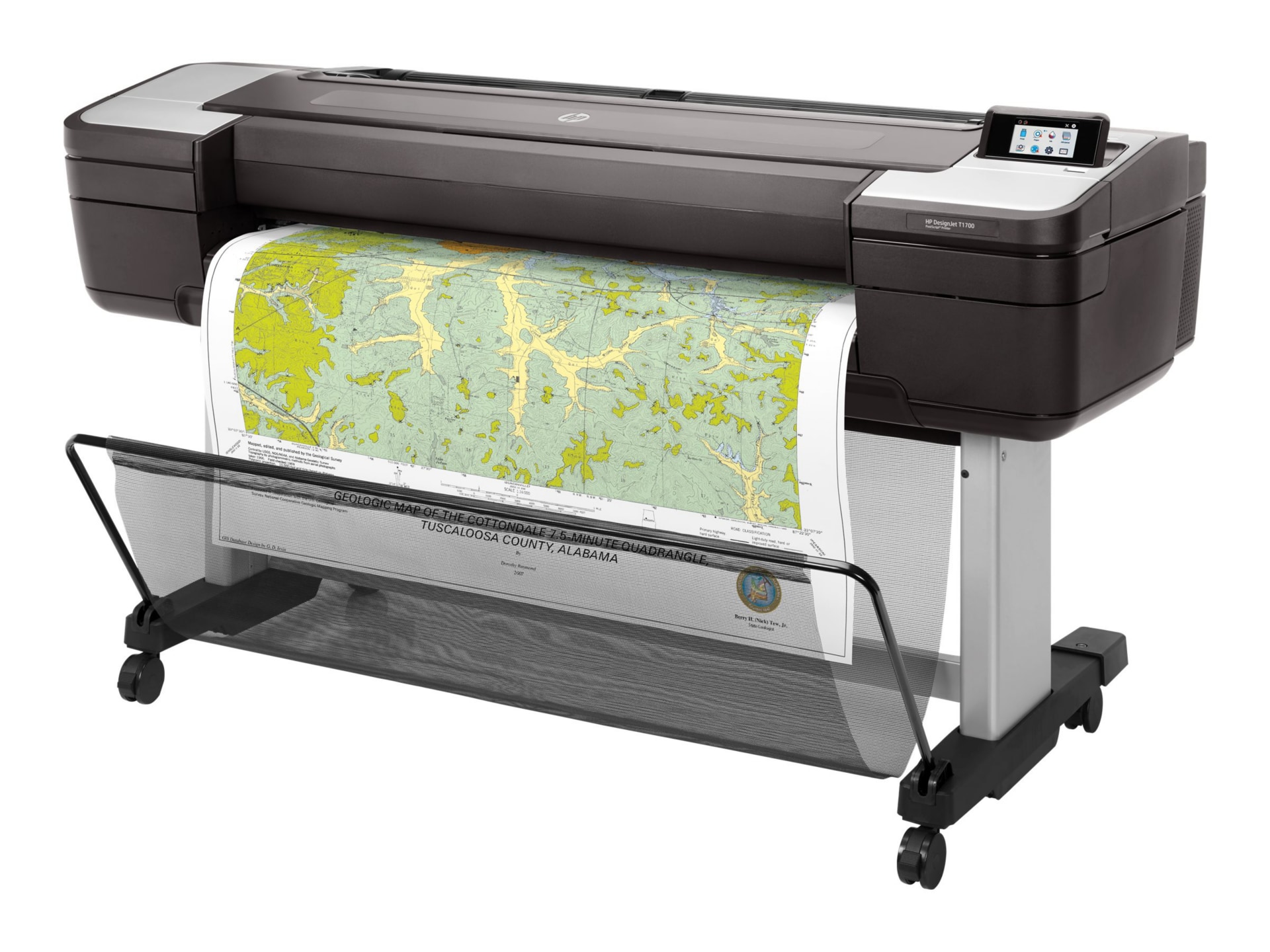 HP Designjet T1700 PostScript Inkjet Large Format Printer - 44" Print Width - Color