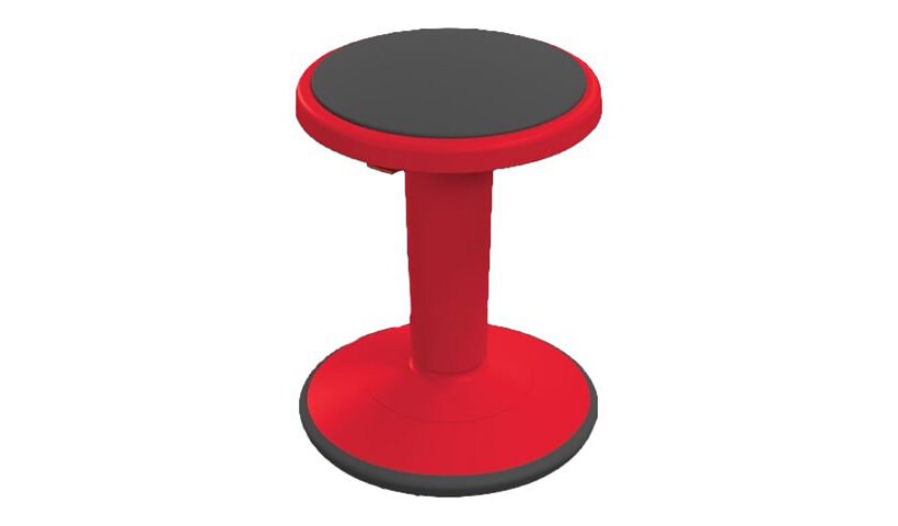 MooreCo Hierarchy Grow Short - stool - round - plastic - gray