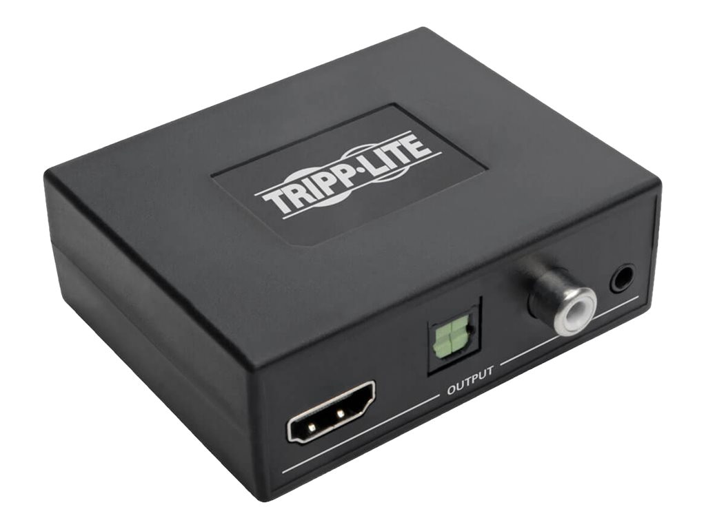 Tripp Lite 4K HDMI Audio Extractor TOSLINK, RCA and 3.5 mm Stereo Output, 7.1 Channel, HDCP 2.2, 4K @ 60 Hz, HDR - P130-000-AUD4K6 - Audio Equipment - CDW.com
