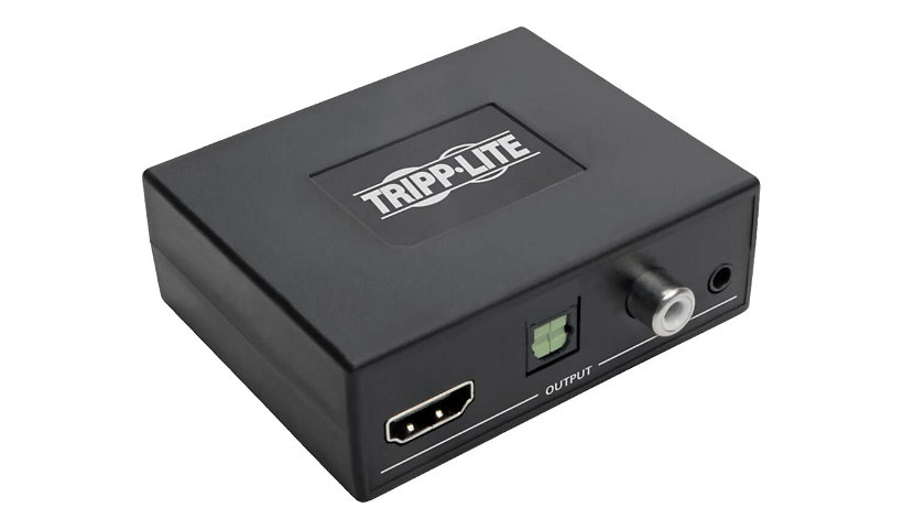 Tripp Lite 4K HDMI Audio Extractor with TOSLINK, RCA and 3.5 mm Stereo Output, 7.1 Channel, HDCP 2.2, 4K @ 60 Hz, HDR -