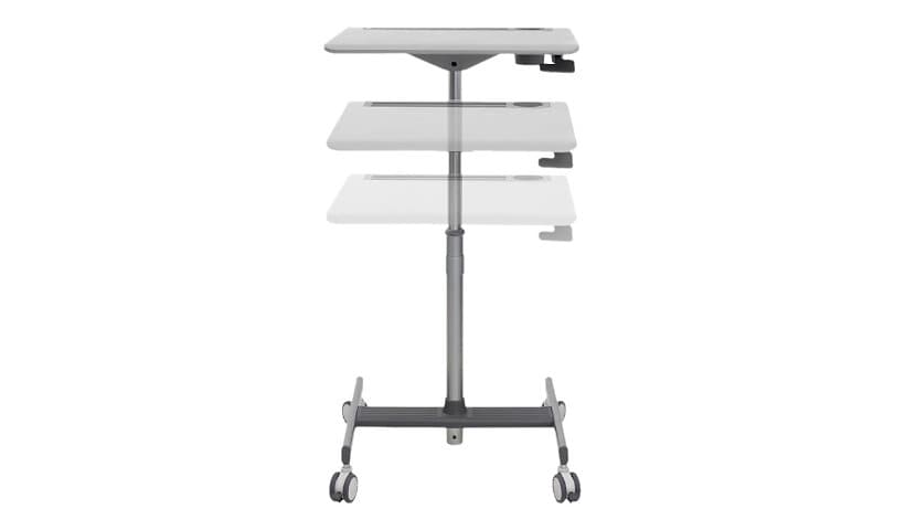 Ergotron LearnFit SE Sit-Stand Desk - table - rectangular - medium gray