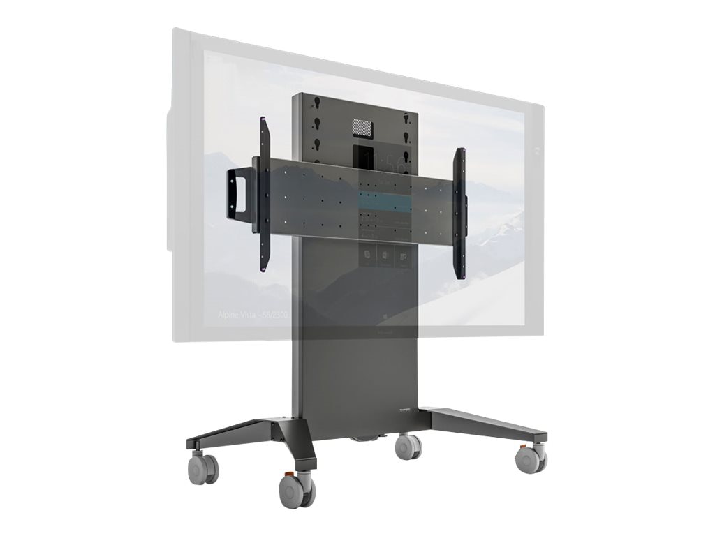 Salamander cart - for interactive flat panel / LCD display - gray, graphite