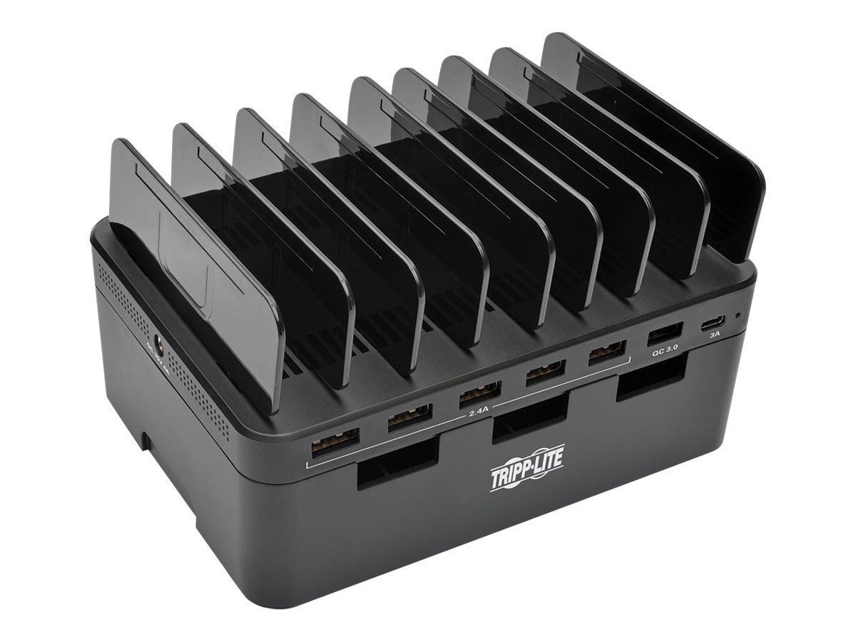 Tripp Lite USB Charging Station Hub 7-Port, 1 USB C Port w/Quick Charge 3.0