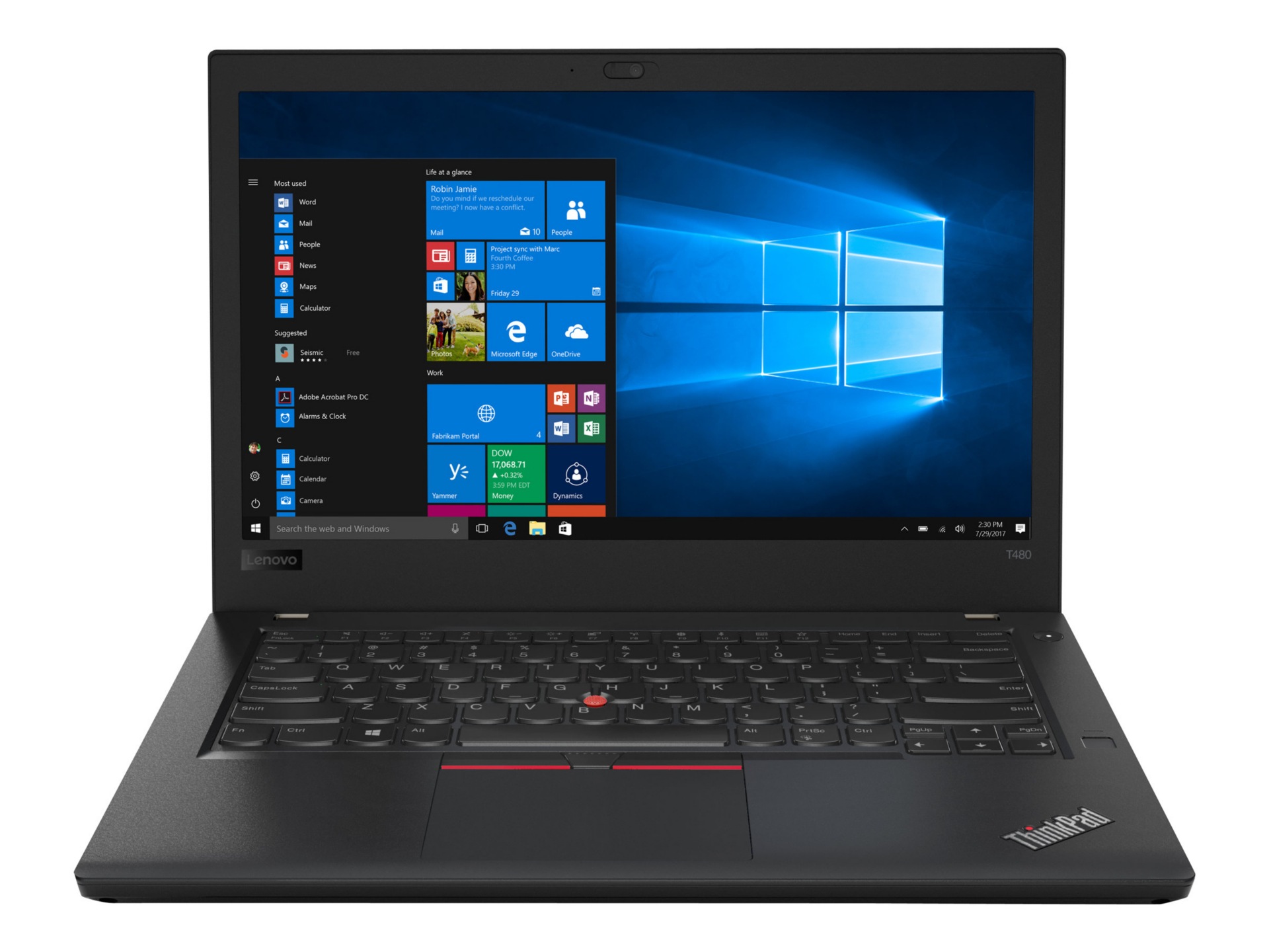Thumbnail 6 of 15 for Lenovo ThinkPad T480 - 14" - Core i5 8350U - 8 GB RAM - 256 GB SSD - US