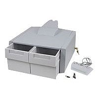 Ergotron StyleView Primary Double Tall Drawer mounting component - for medication - gray, white
