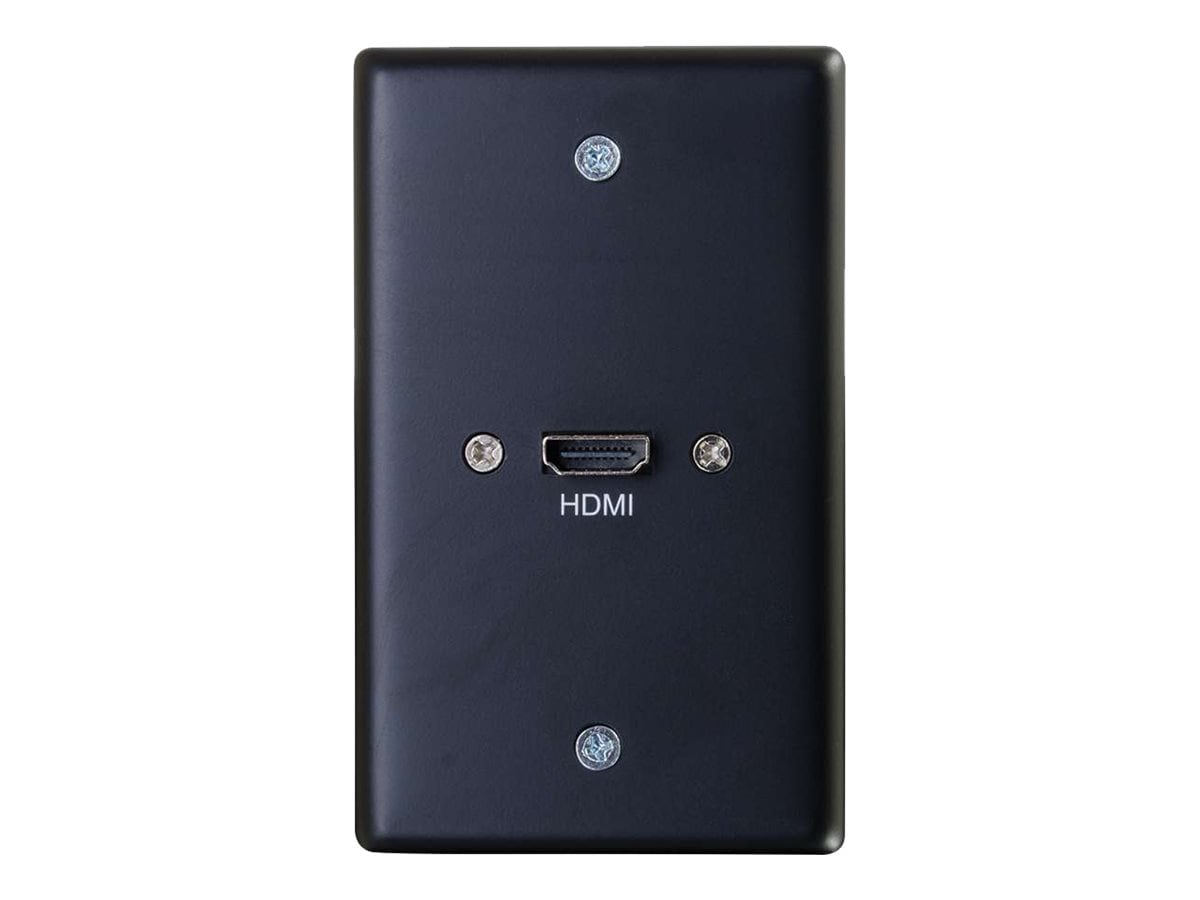 C2G 1-Gang HDMI Pass Through Wall Plate - Black