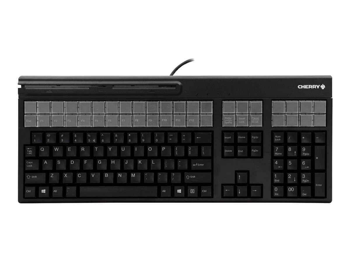 CHERRY Encryptable LPOS - keyboard - with magnetic card reader - QWERTY - U
