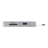 Adaptateur multiport USB-C StarTech.com –  PD – USB-C à HDMI 4K – PD/USB 3.0/GbE/SD