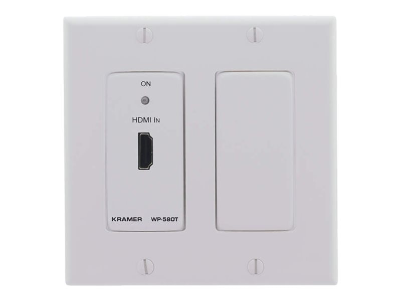 Kramer WP-580T(D) Active Wall Plate - HDMI over HDBaseT Twisted Pair Transmitter - video/audio extender - HDBaseT
