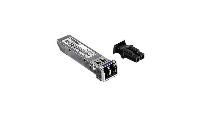 TRENDnet SFP to RJ45 Industrial Single-Mode LC Module (10km); TI-MGBS10; 1000Base-LX Industrial SFP; Compliant with IEEE