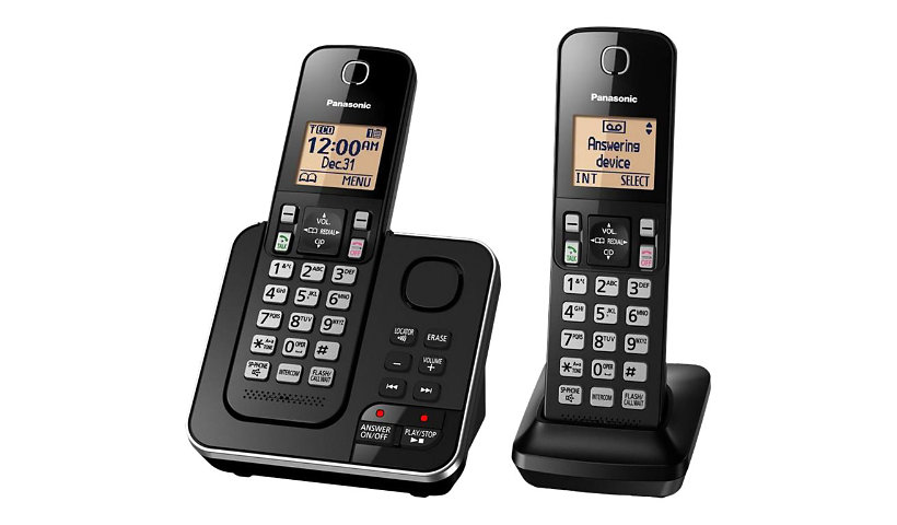 Panasonic KX-TGC362 - cordless phone - answering system with caller ID/call