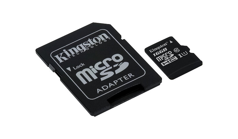 Kingston Canvas Select - flash memory card - 16 GB - microSDHC UHS-I