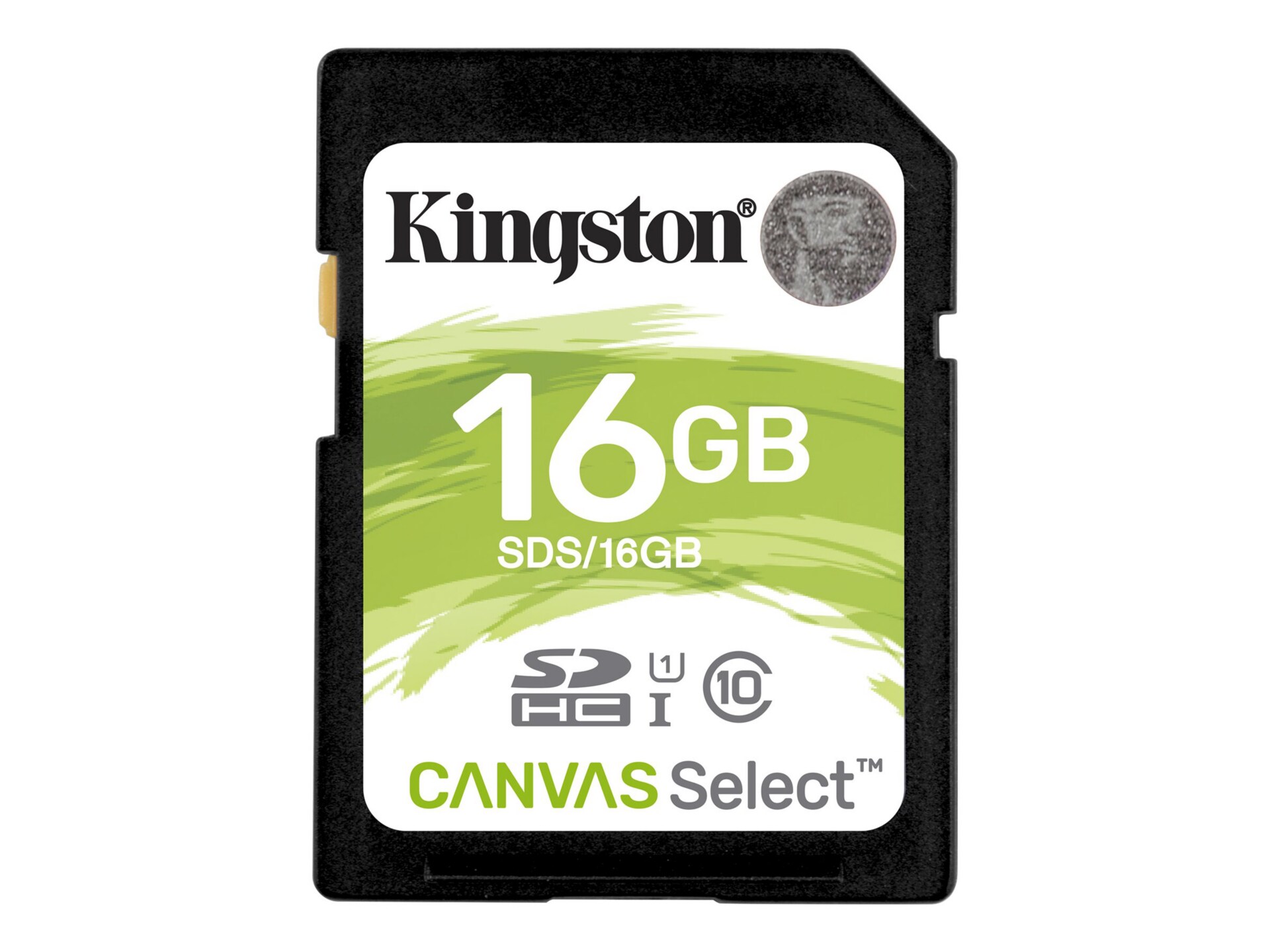 Kingston Canvas Select - flash memory card - 16 GB - SDHC UHS-I