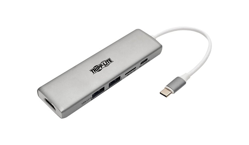 Tripp Lite USB C Docking Station 4k @ 30Hz w/USB Hub HDMI Micro SD Charging