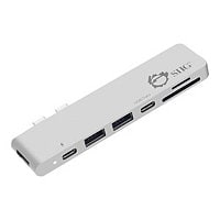 SIIG Thunderbolt 3 USB-C Hub HDMI with Card Reader & PD Adapter - docking station - USB-C 3.1 / Thunderbolt 3