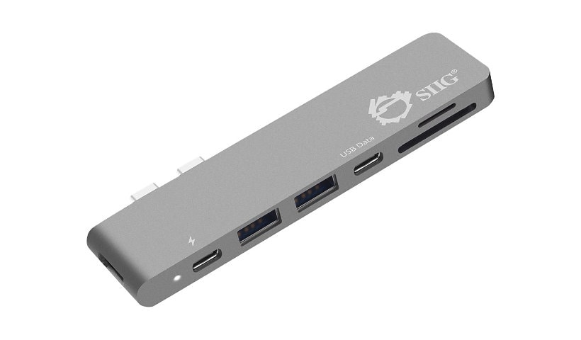 SIIG Thunderbolt 3 USB-C Hub HDMI with Card Reader & PD Adapter - docking s