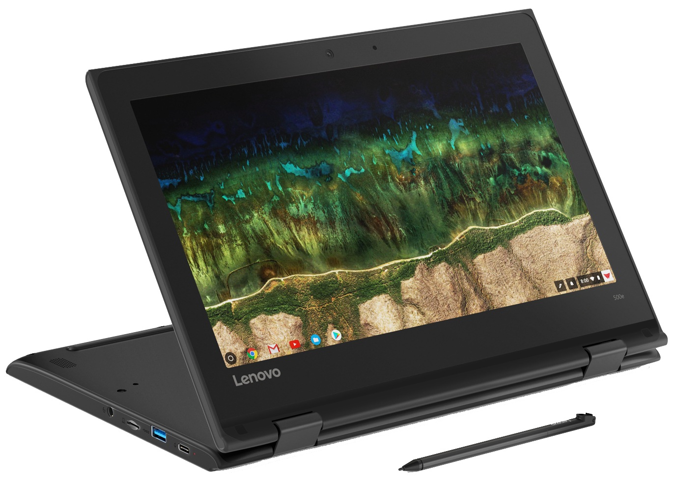 Lenovo 500e Chromebook - 11.6" - Celeron N3450 - 4 GB RAM - 32 GB SSD - QWERTY US