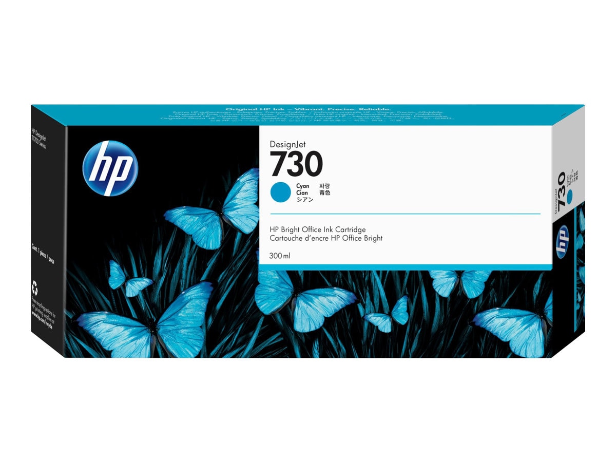 HP 730 Original High Yield Inkjet Ink Cartridge - Cyan Pack