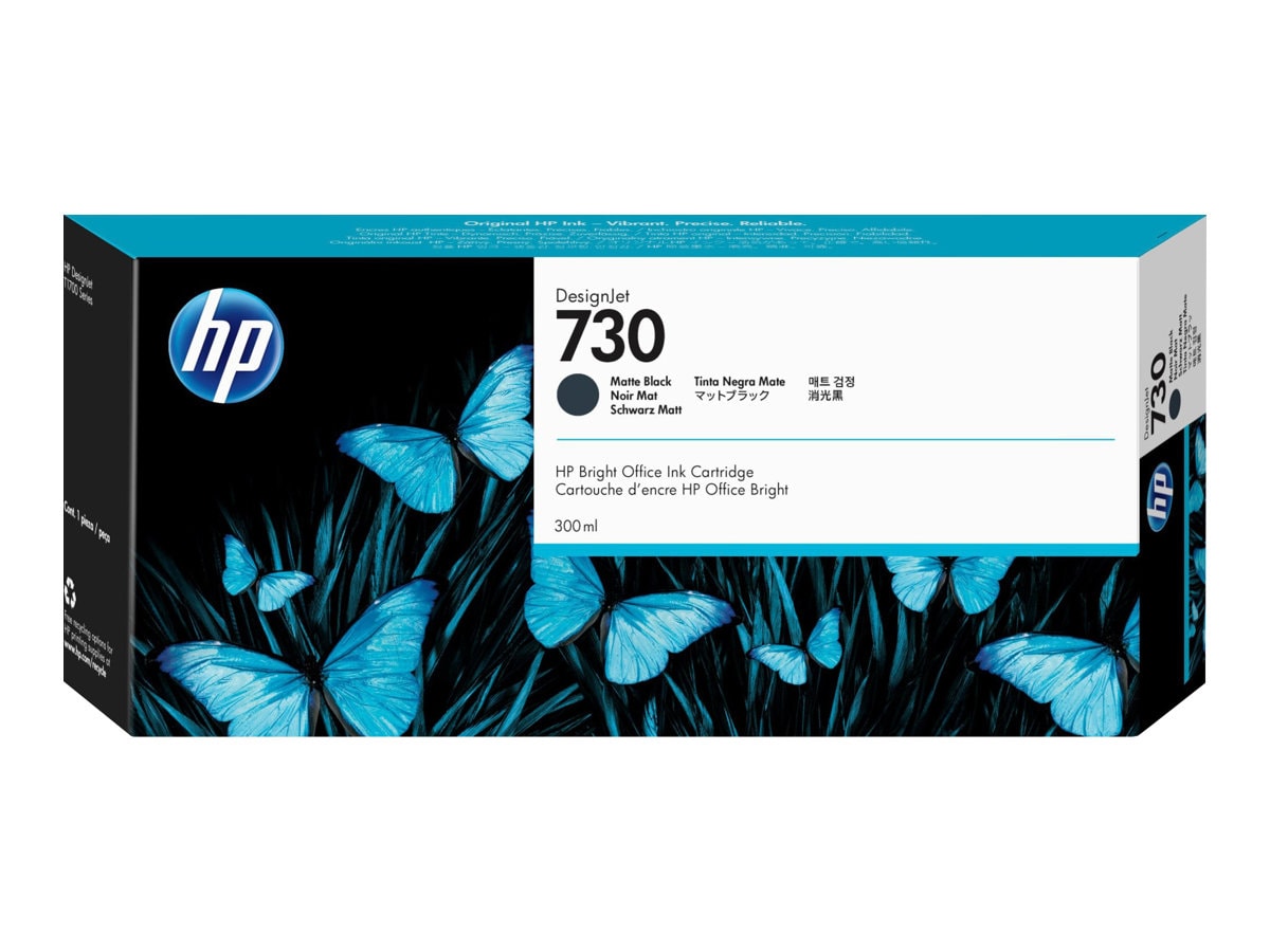 HP 730 Original Inkjet Ink Cartridge - Matte Black Pack