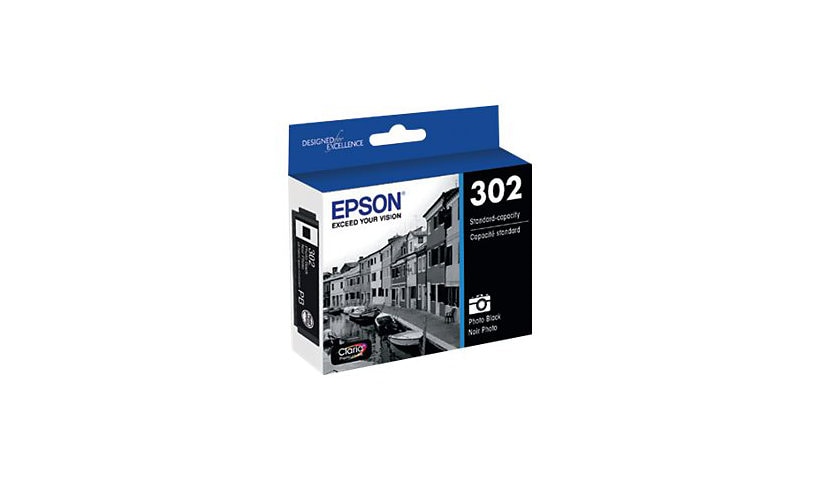 Epson 302 With Sensor - photo black - original - ink cartridge