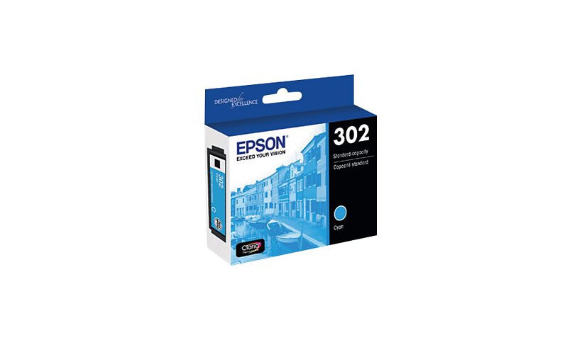Epson 302 With Sensor - cyan - original - ink cartridge
