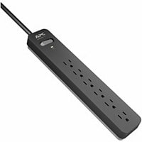 APC 6-Outlet Surge Protector, 10ft Cord 1080 Joules Essential Series Black