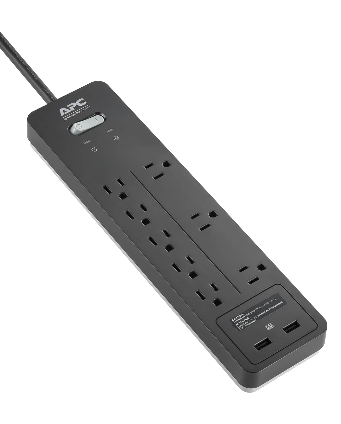APC by Schneider Electric SurgeArrest Home/Office 8-Outlet Surge Suppressor/Protector