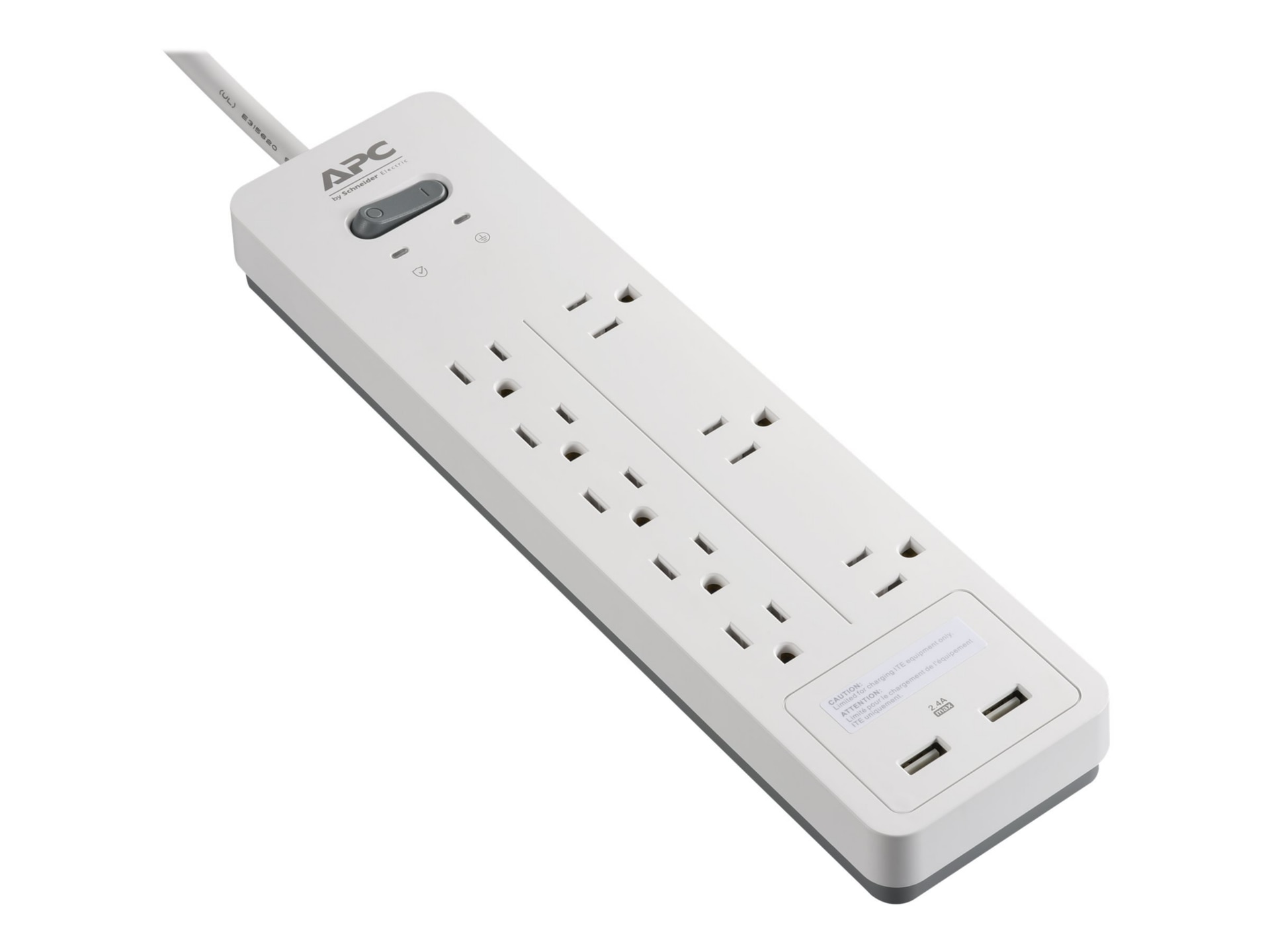 APC by Schneider Electric SurgeArrest Home/Office 8-Outlet Surge Suppressor/Protector