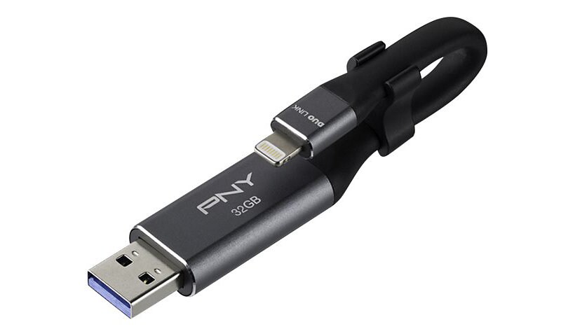 PNY Duo-Link 3.0 Cable Design - USB flash drive - 32 GB