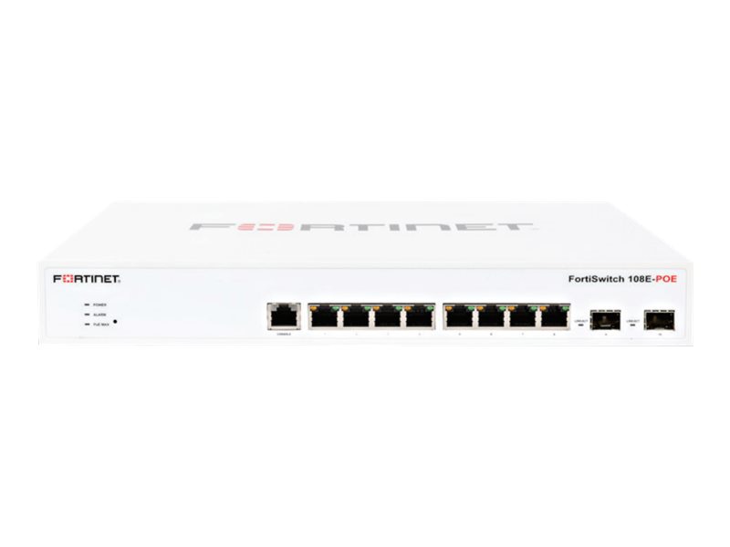 Fortinet FortiSwitch 108E-POE - switch - 8 ports - managed - rack-mountable