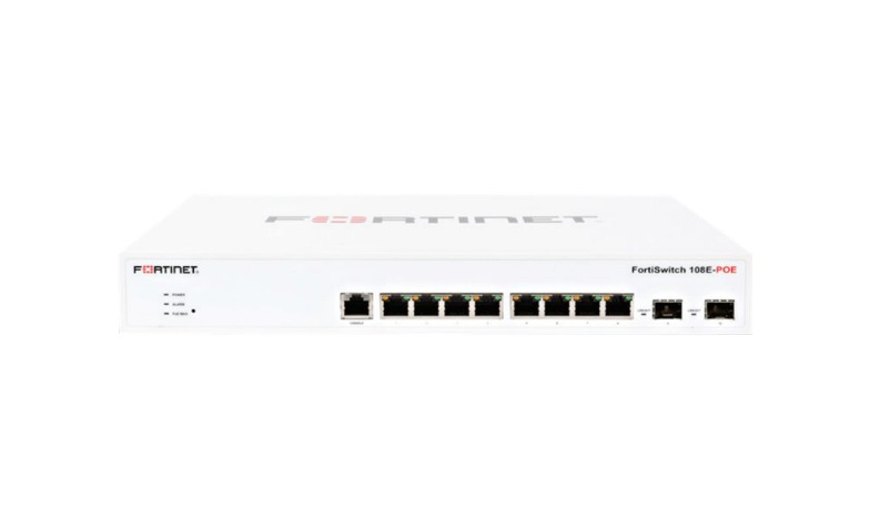 Fortinet FortiSwitch 108E-POE - switch - 8 ports - managed - rack  