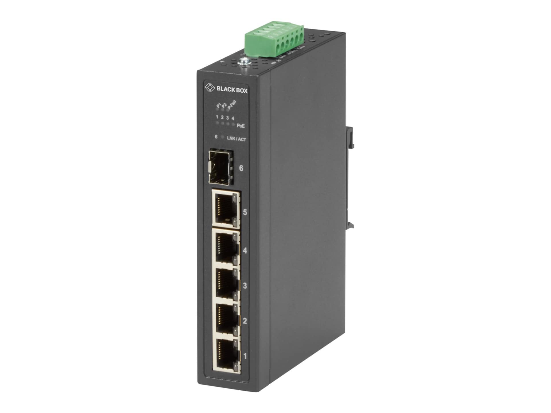 Black Box - Industrial Series - switch - 6 ports - unmanaged