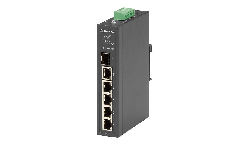 Black Box - Industrial Series - switch - 6 ports - unmanaged