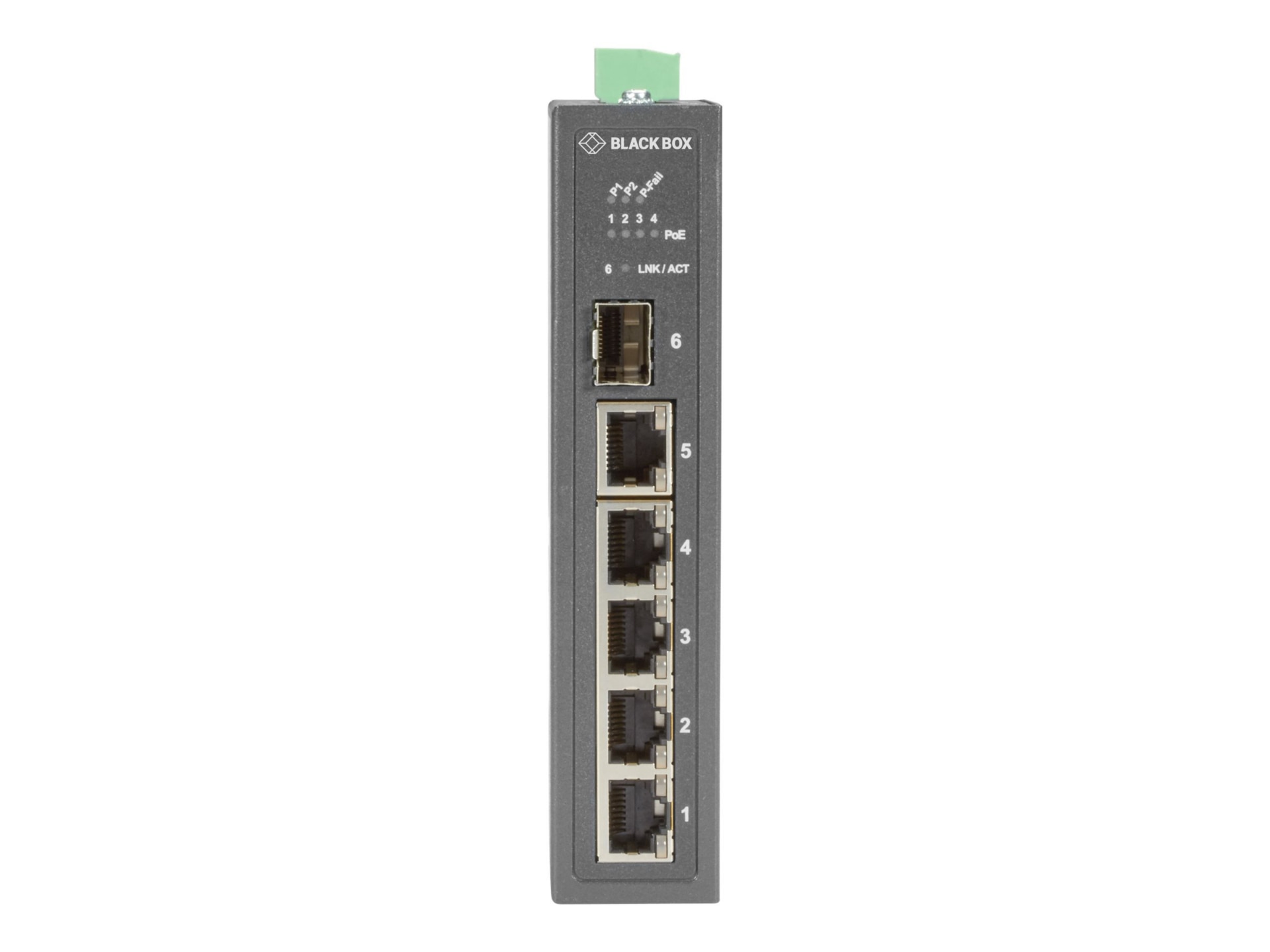 Thumbnail 2 of 2 for Black Box - Industrial Series - switch - 6 ports - unmanaged