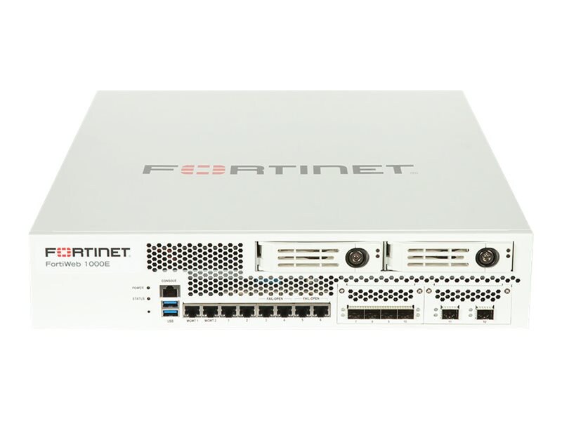 Fortinet FortiWeb 1000E - UTM Bundle - security appliance - with 1 year FortiCare 8X5 Service + 1 year FortiGuard