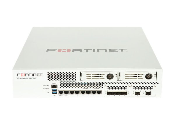 Fortinet FortiWeb 1000E - UTM Bundle - security appliance - with 1 year FortiCare 8X5 Service + 1 year FortiGuard