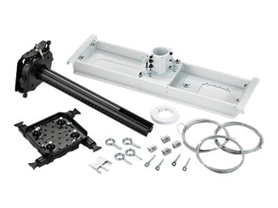 Chief Suspended Ceiling Projector System with Storage - White