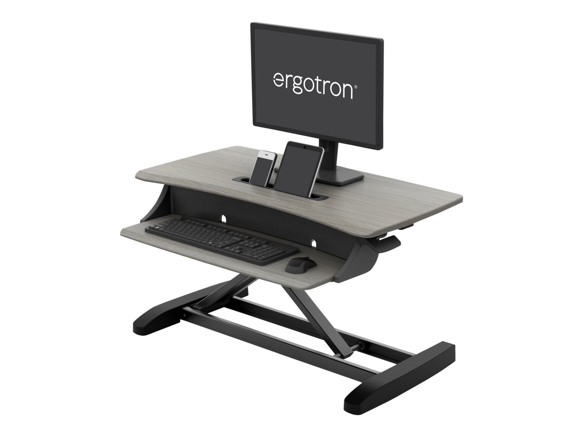 Thumbnail 5 of 5 for Ergotron WorkFit-Z Mini - standing desk converter - rectangular - dove gray