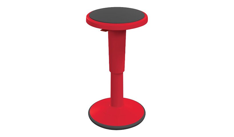 MooreCo Hierarchy Grow Tall - stool - round - plastic - red